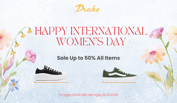 HAPPY INTERNATIONAL WOMEN’S DAY 2026 - SALE UP TO 50% ALL ITEMS